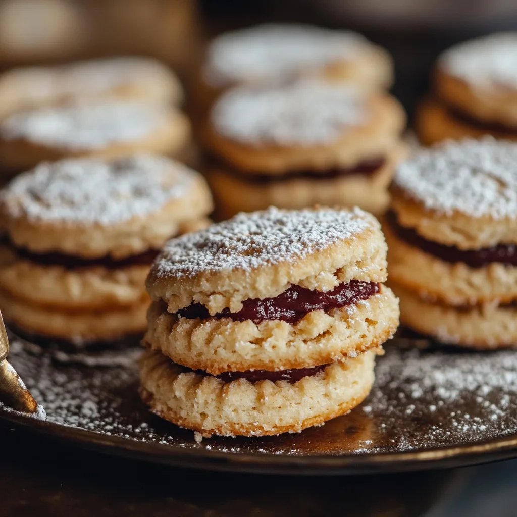 Leckere Streuselplätzchen mit Marmeladenfüllung
