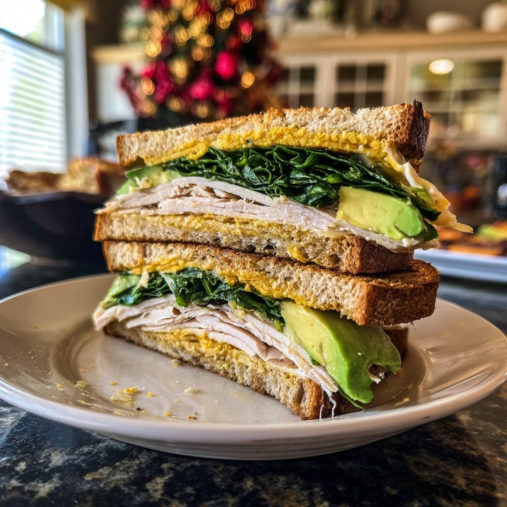 Hohes Protein Frühstücks Sandwich