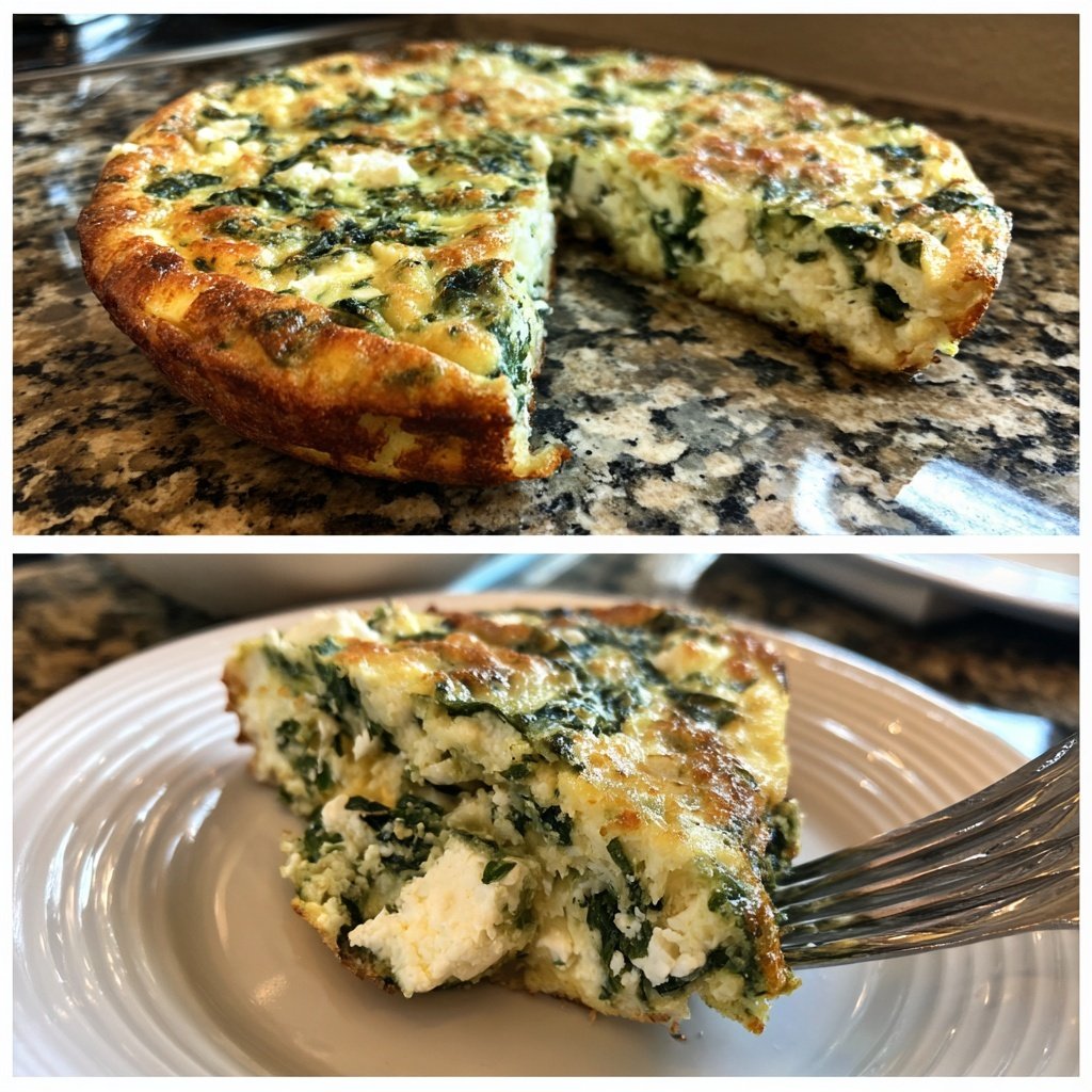 Spinat Feta Omelett