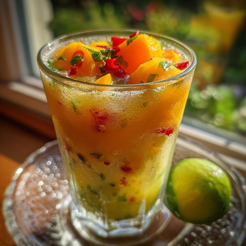 Garnelencocktail mit Mango und Chili