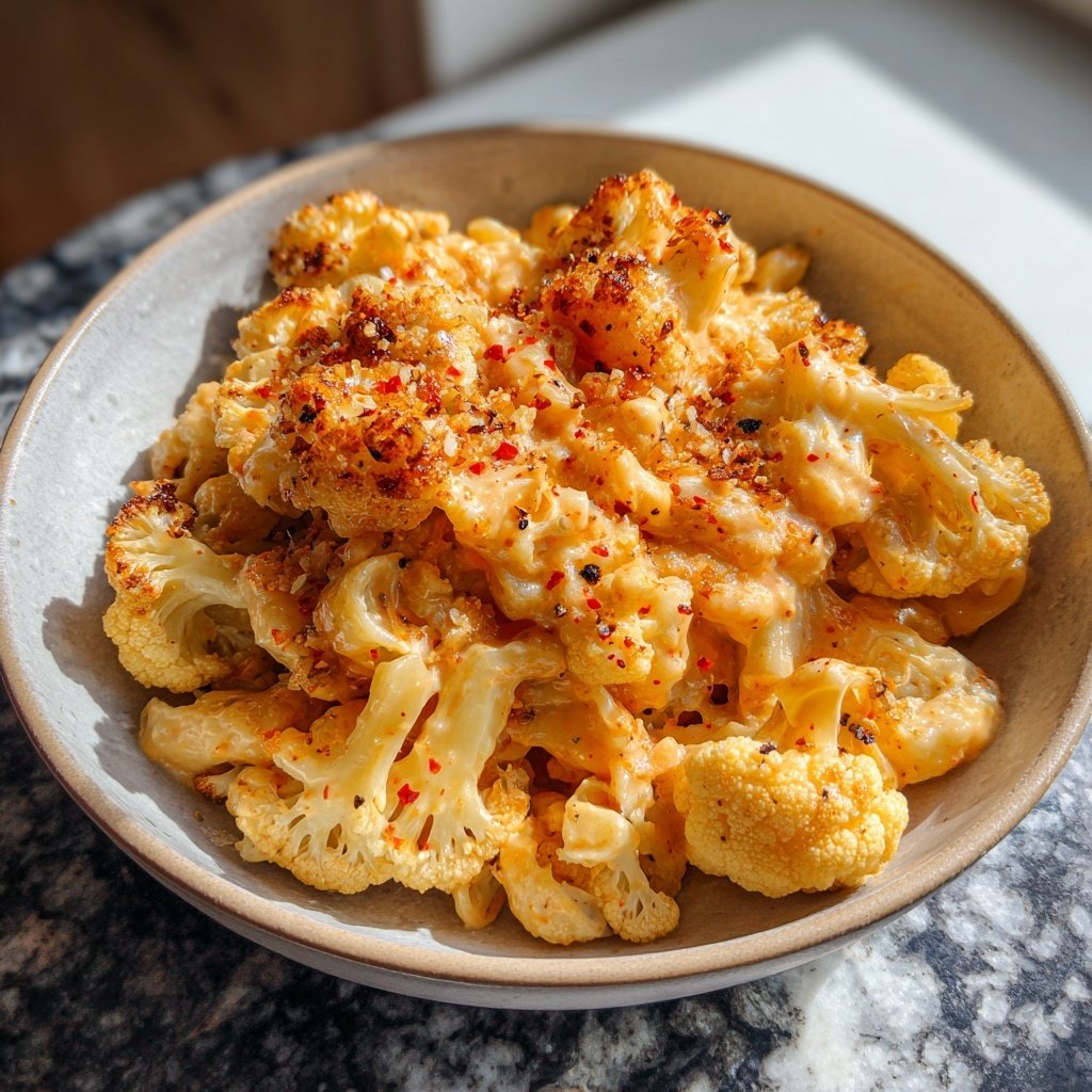 Buffalo Blumenkohl Mac and Cheese