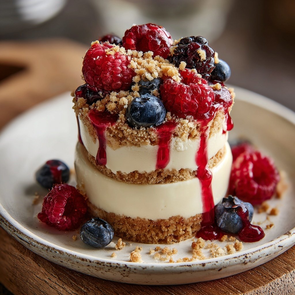 Griechischer Joghurt Beeren Parfait