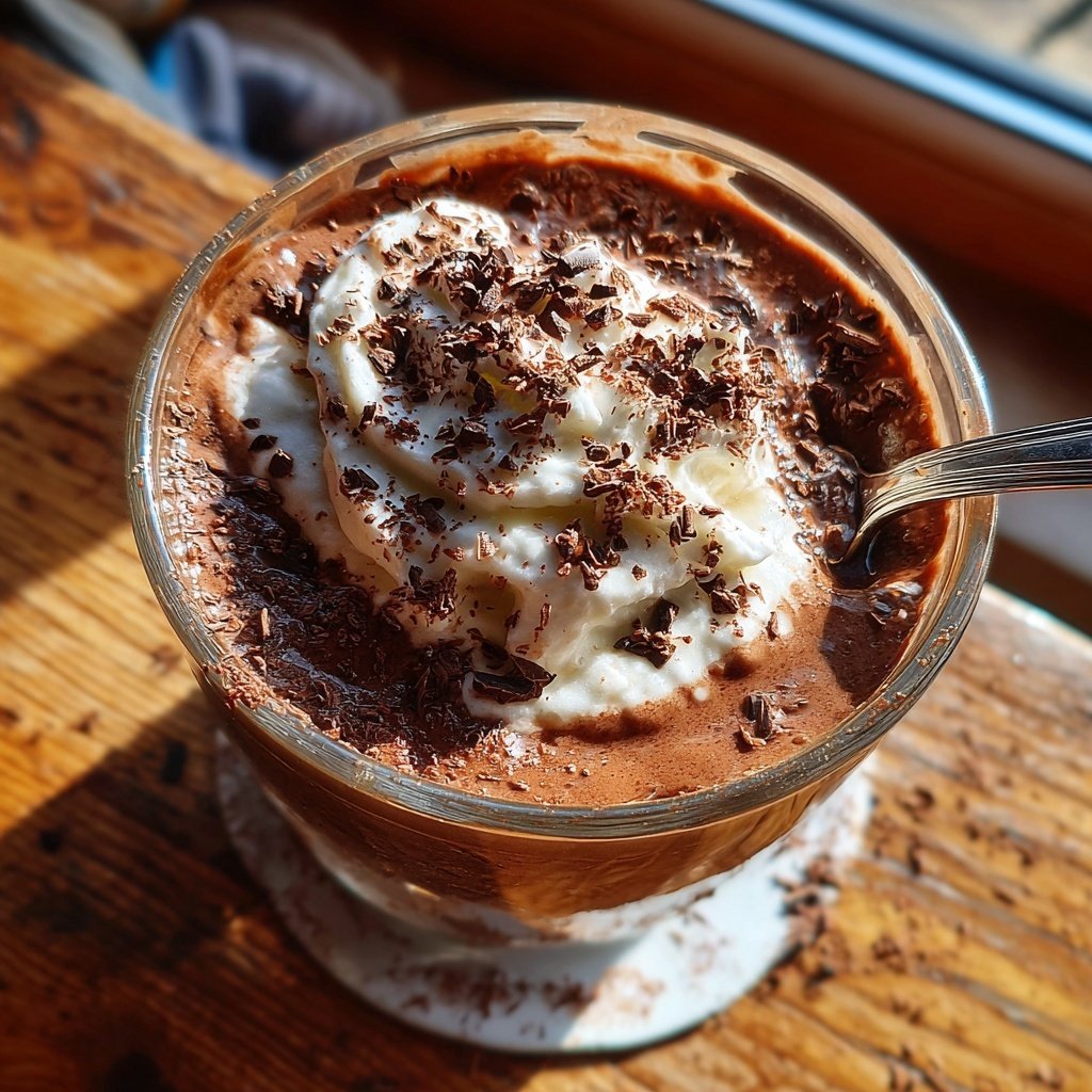 Französische heiße Schokolade