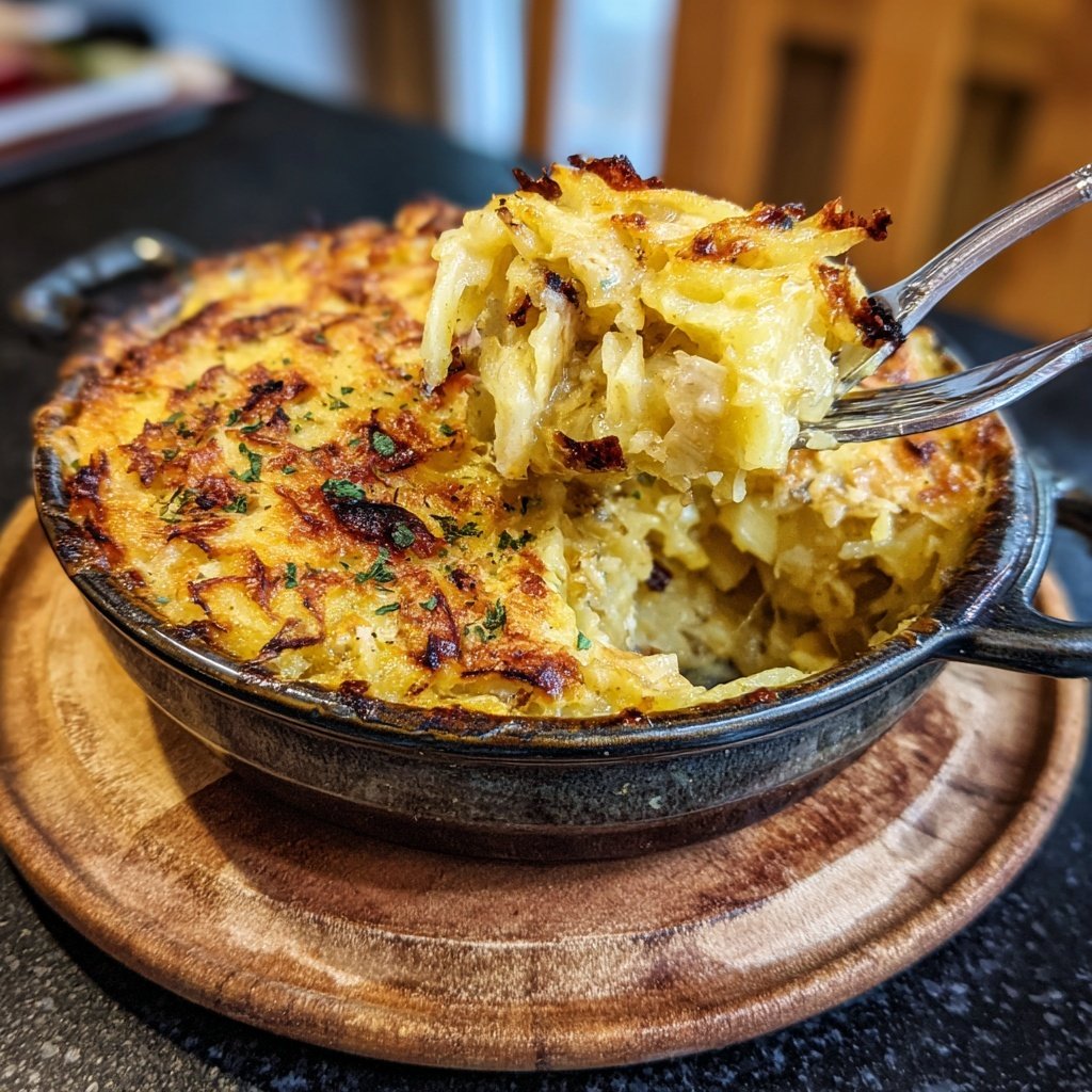 Dorsch mit Pastinaken überbacken