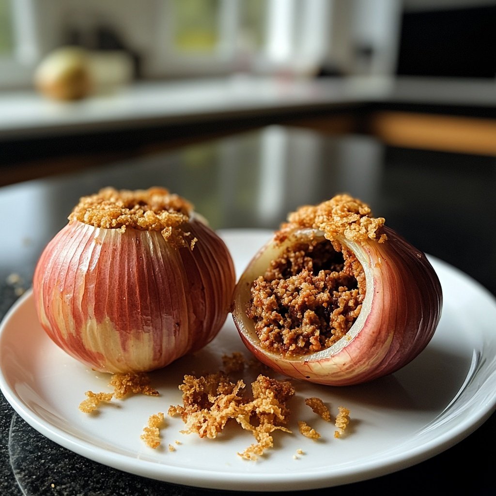 Knusprig gefüllte rote Zwiebeln: Ein Genuss für jeden Anlass!