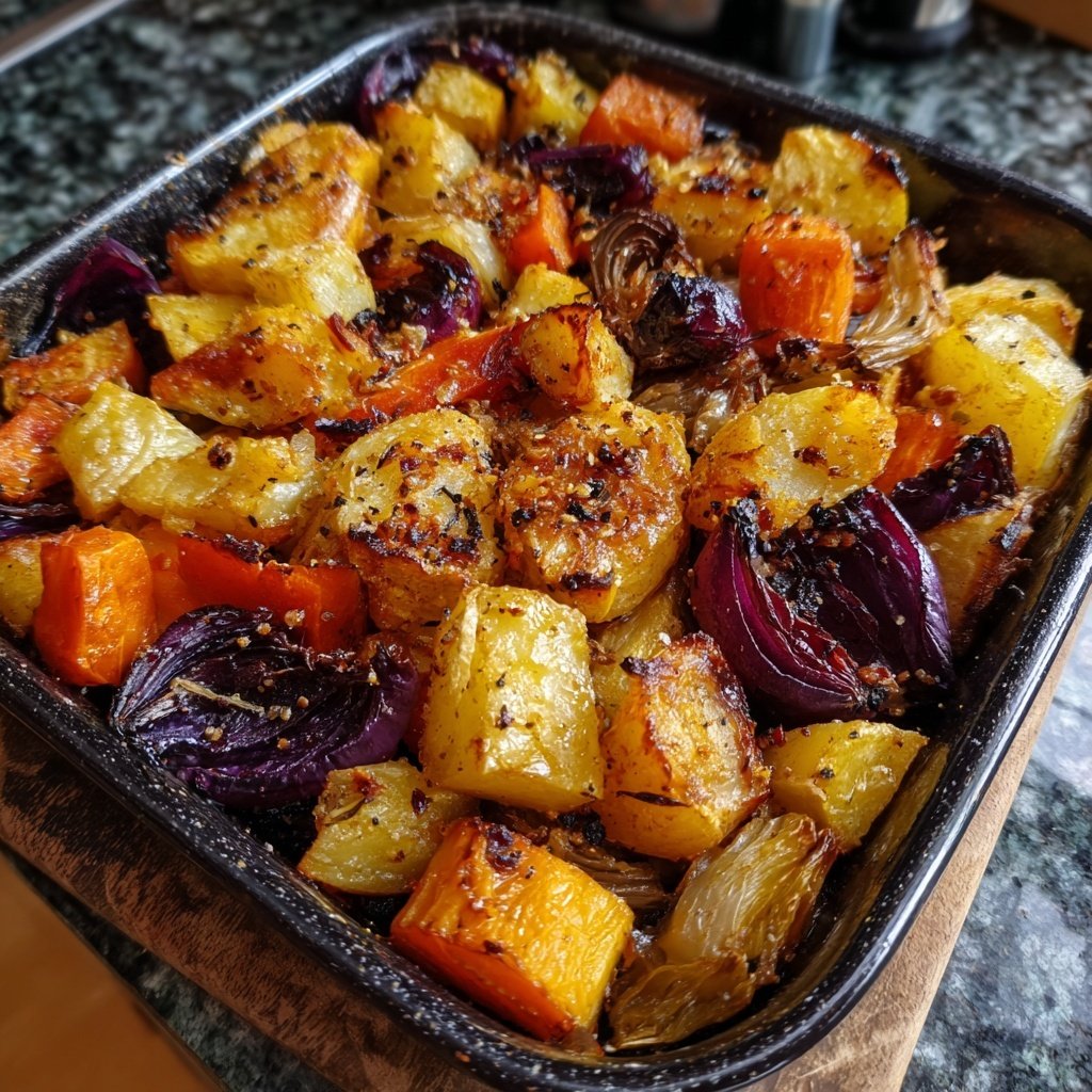 Winterliches Ofengemüse-Blech