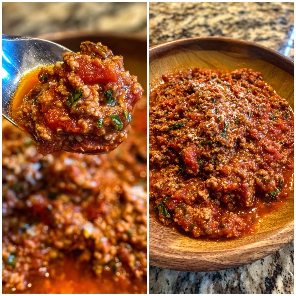 Gemüsehackfleisch Bolognese Soße