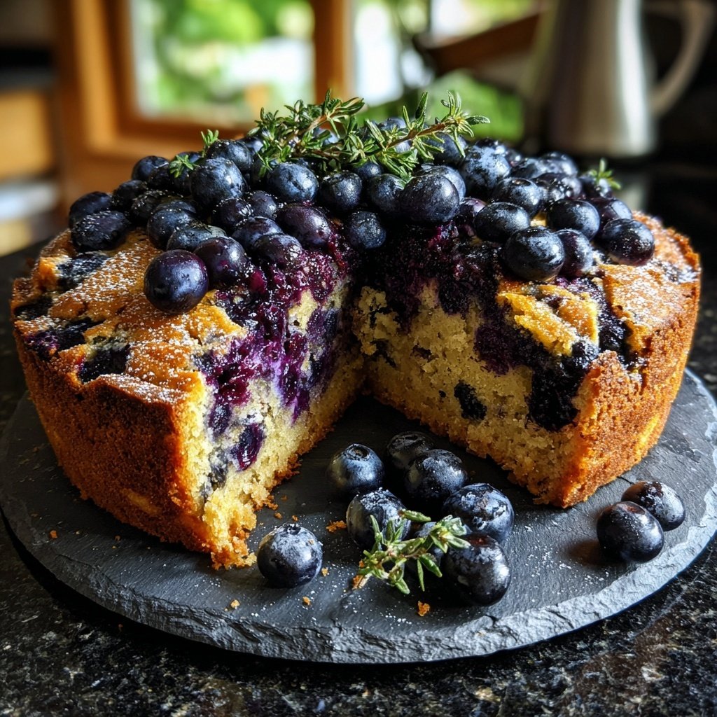 Zitrone Blaubeeren Sauerteig mit Thymian Würzung