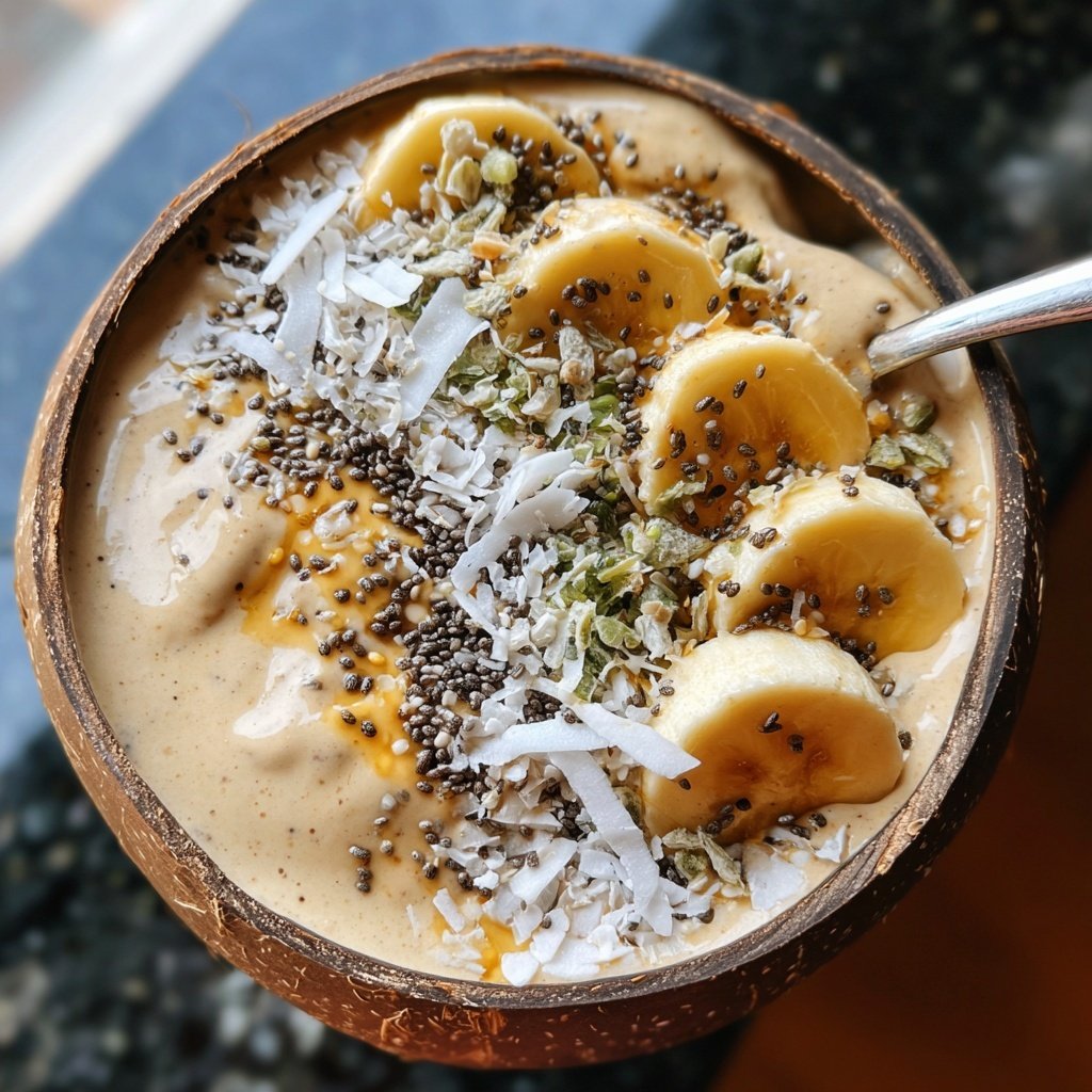 Bananen Kokos Smoothie Bowl