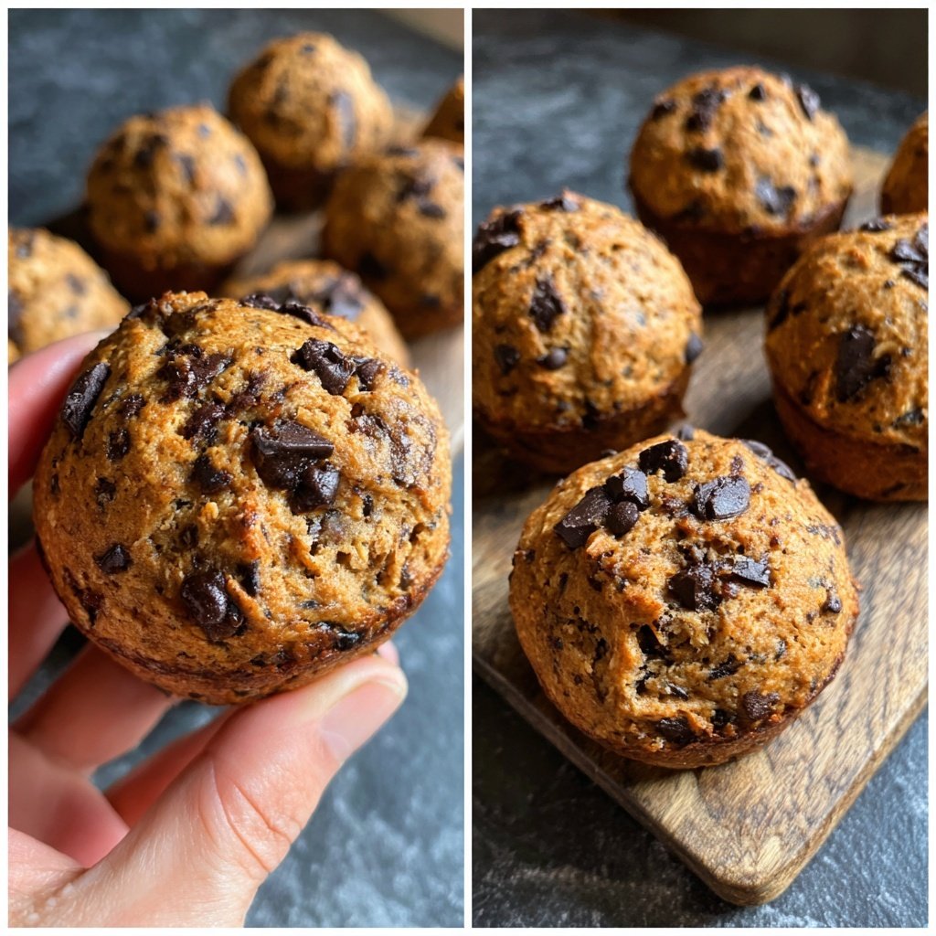 Bananen Schoko Chip Energie Bällchen