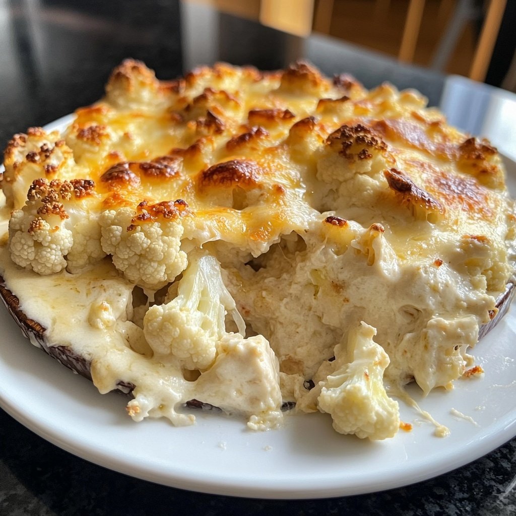 Gebackener Blumenkohl Käse Dip