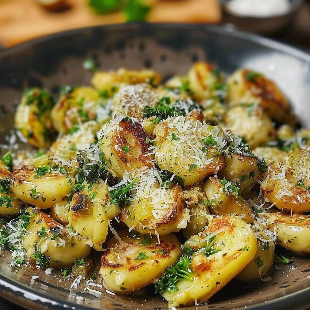 Gebratener Rosenkohl aus der Pfanne mit Parmesan
