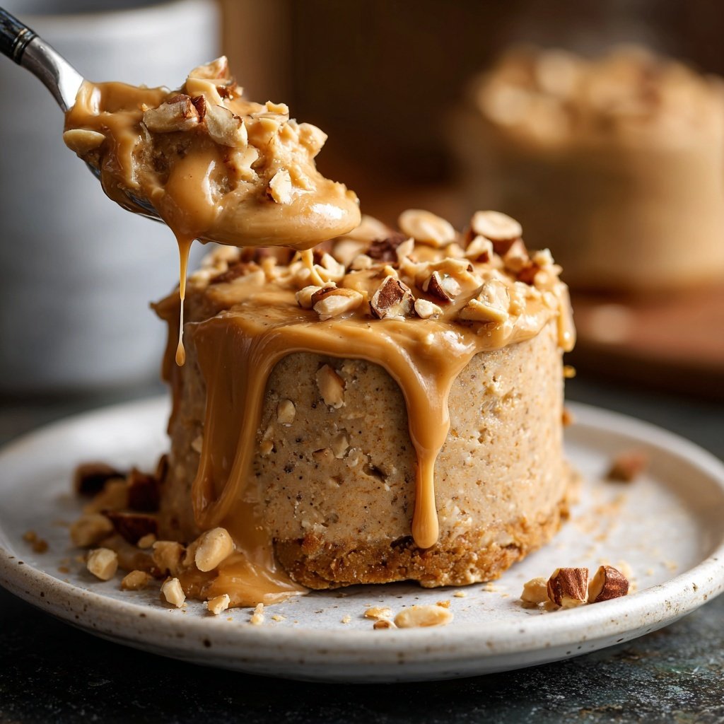 Hochprotein Erdnussbutter Haferflocken