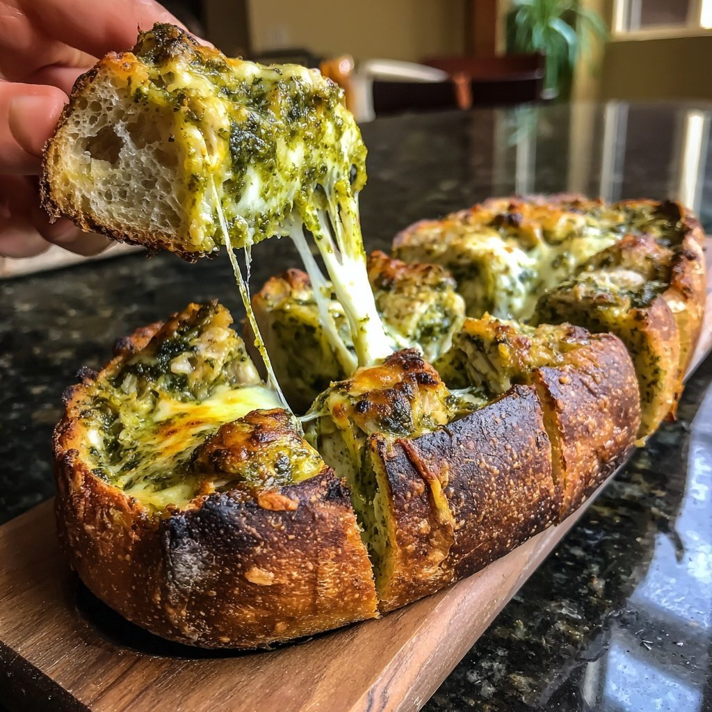 Pesto Hähnchen Fladenbrote