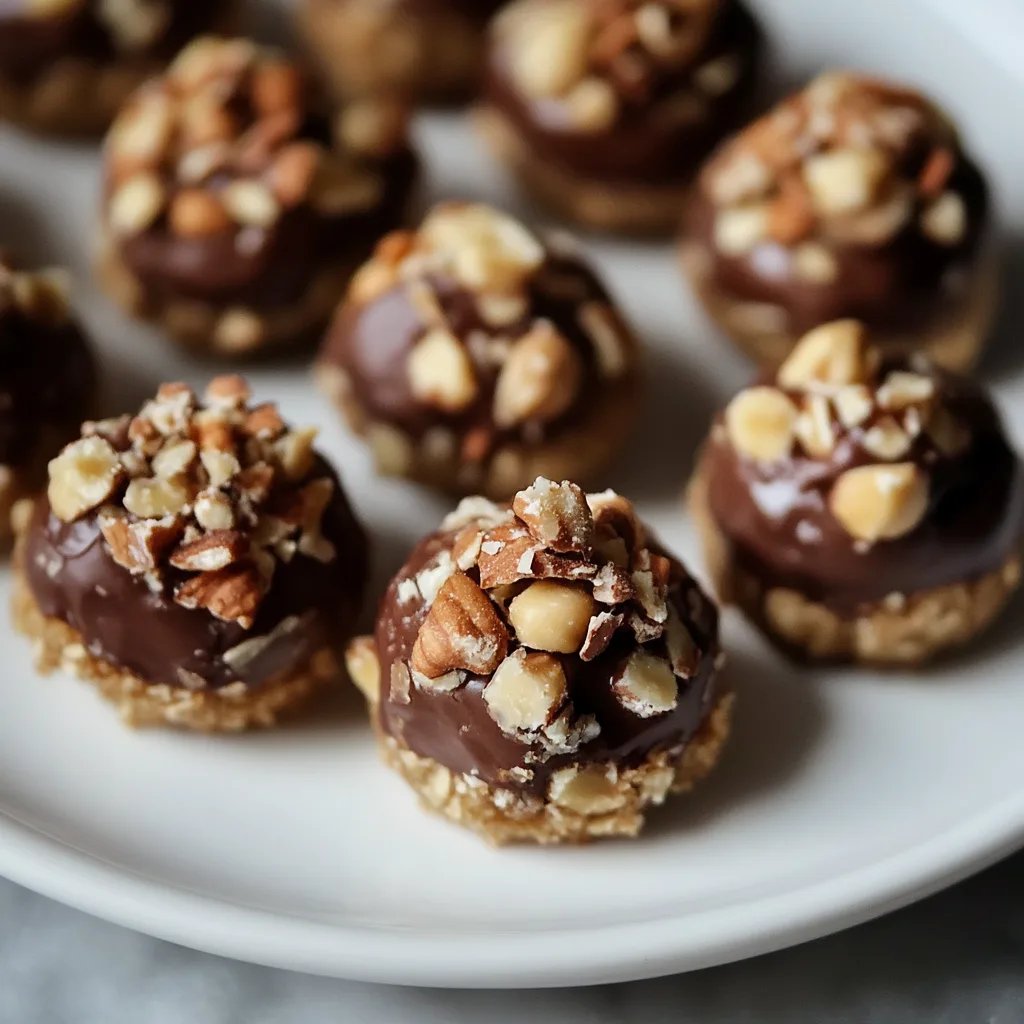Knusprige Haselnussküsschen mit Nuss-Nougat-Füllung