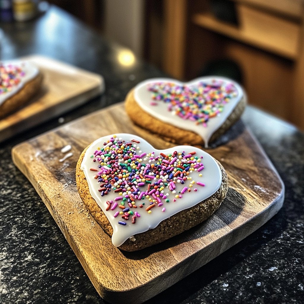 Lebkuchenherzen mit Gewürzen