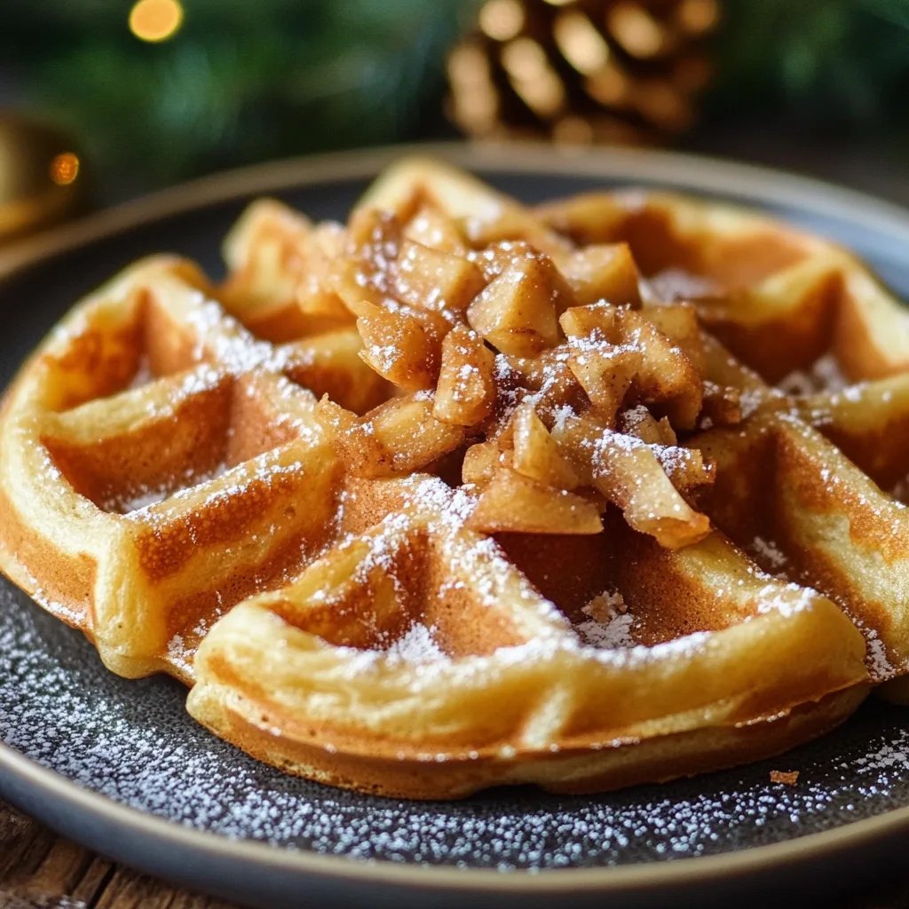 Spekulatius-Waffeln zu Weihnachten