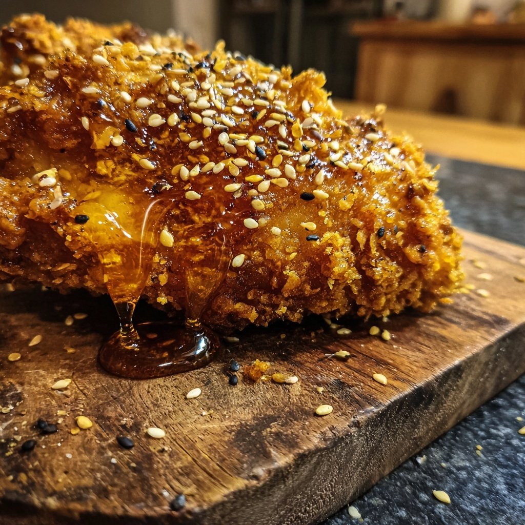 Heiße Honig Huhn Knusprig Zart