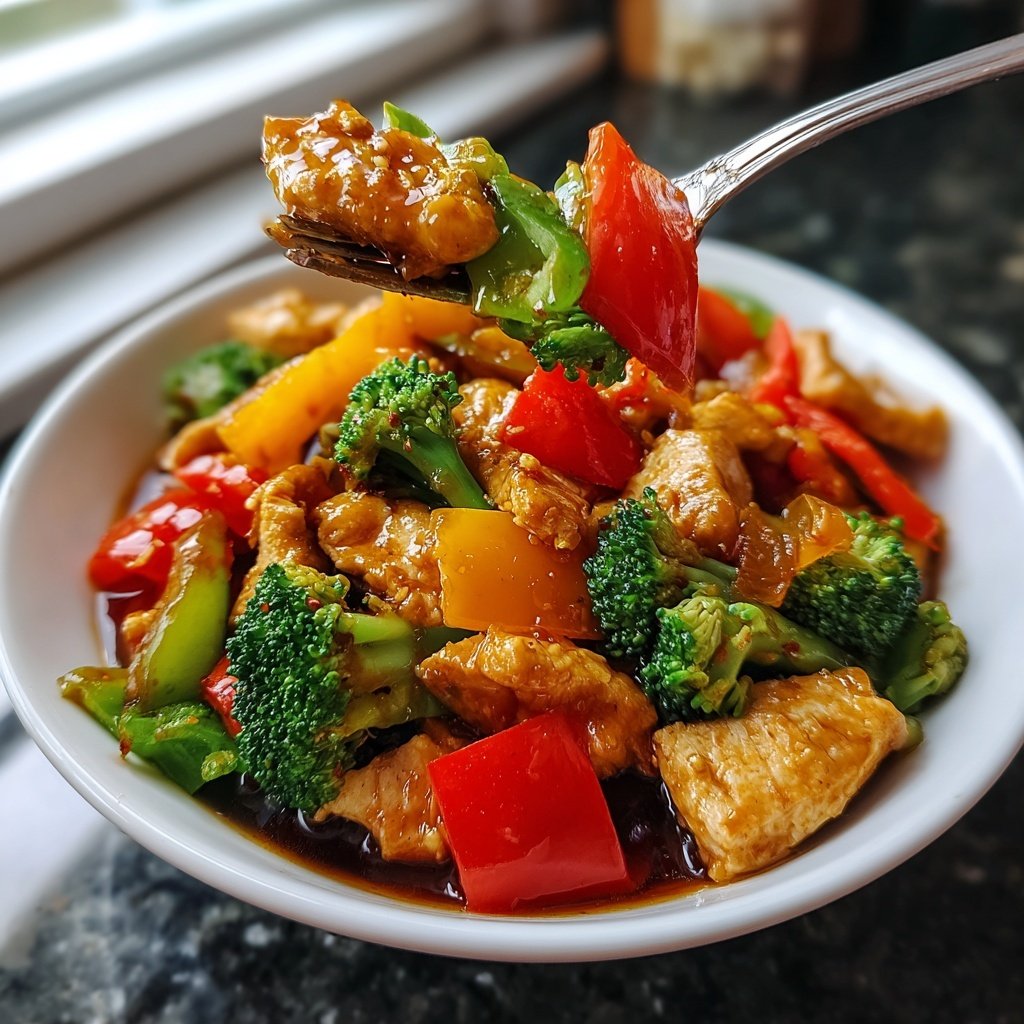Frühlingsgemüse Hühnchen Stir-Fry