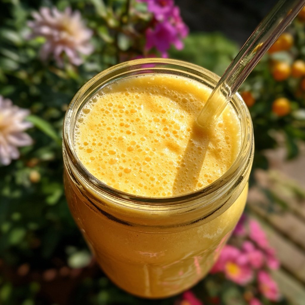 Hohes Protein Mango Smoothie
