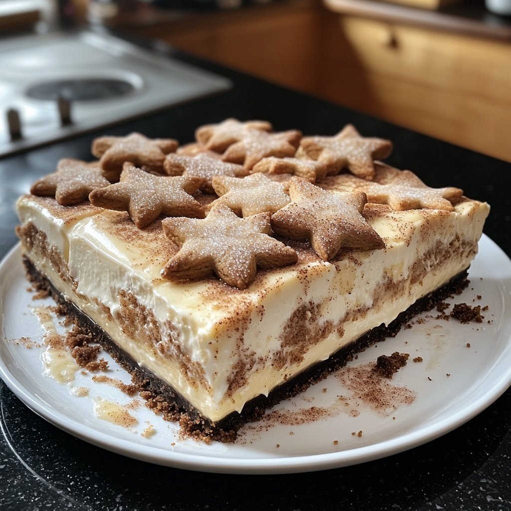 Zimtstern-Cheesecake – Weihnachts-Baking-Dessert