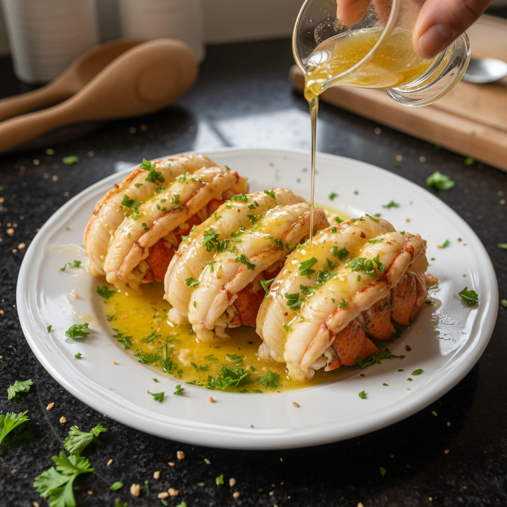 Elegantes Hummer Schwänze Dinner