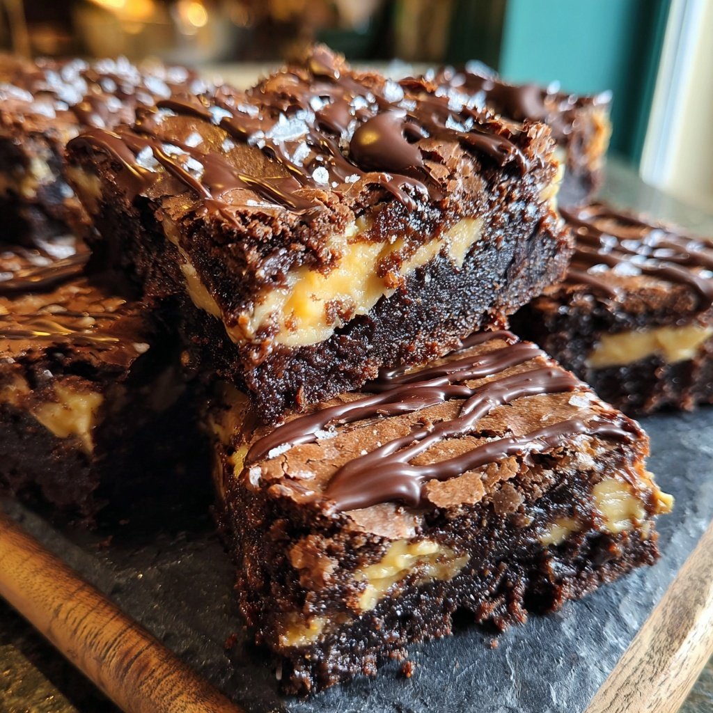 Seidige Topfen Brownies