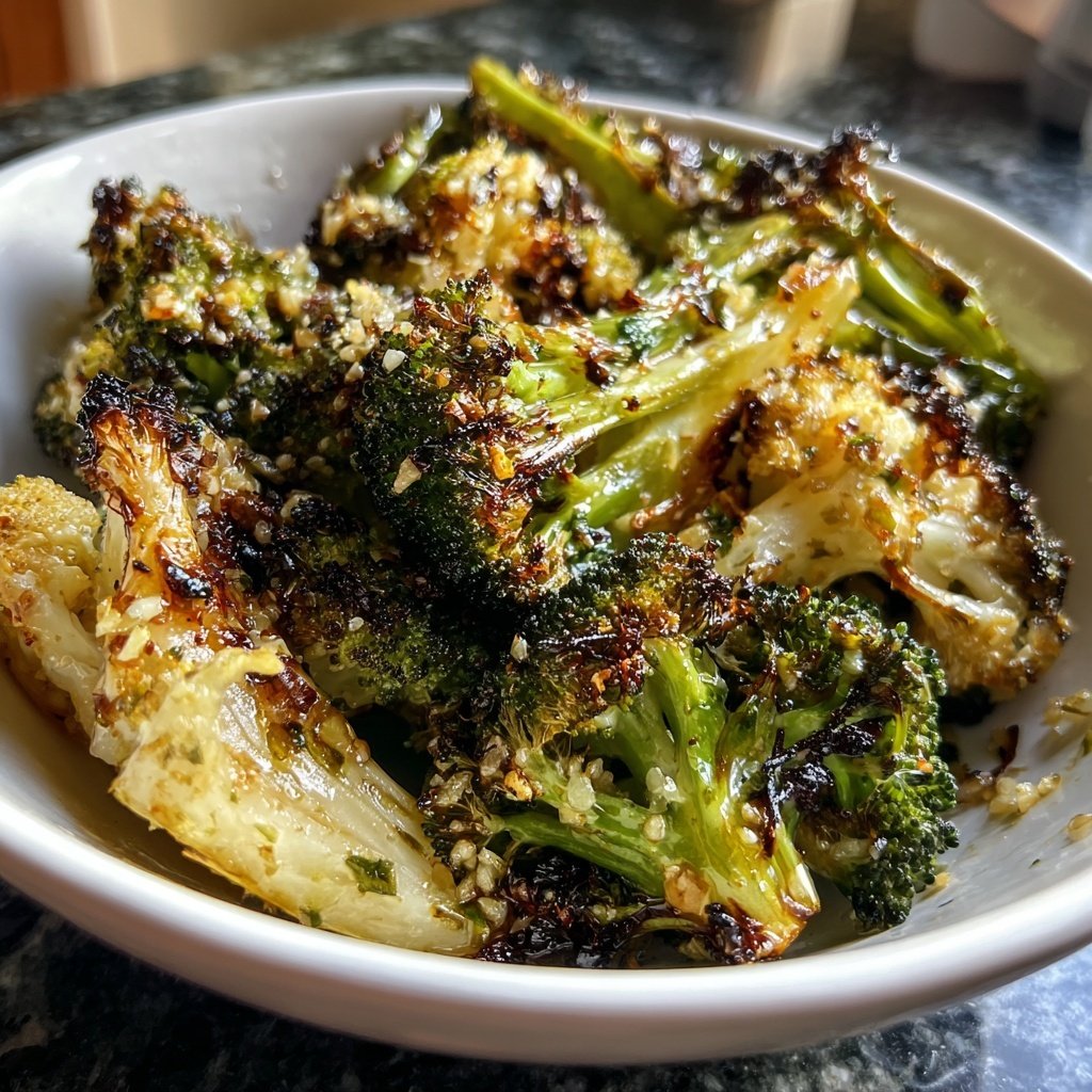 Zitronen-Knoblauch-Ofenbrokkoli