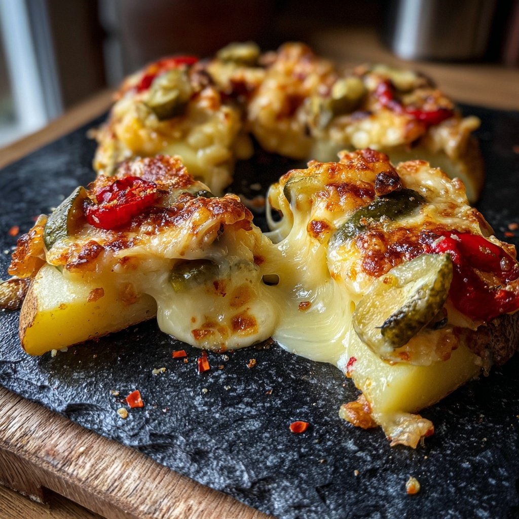 Klassisches Raclette mit Kartoffeln, Raclettekäse und Mixed Pickles​