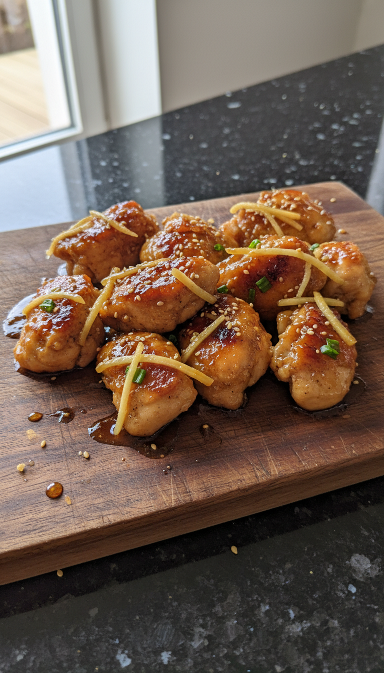 Soja Ingwer Glasur Hähnchen