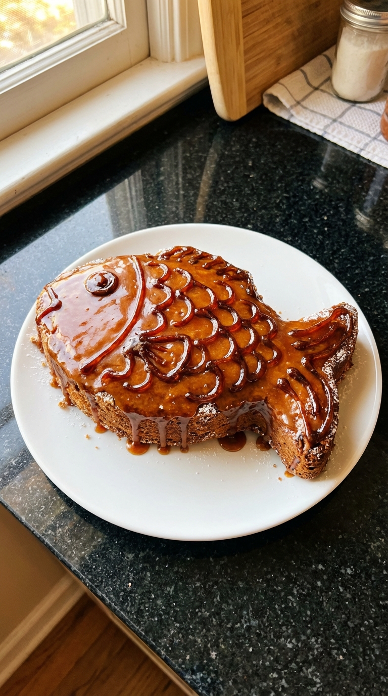 Ahorn Glasierter Kuchen Fisch Sternzeichen