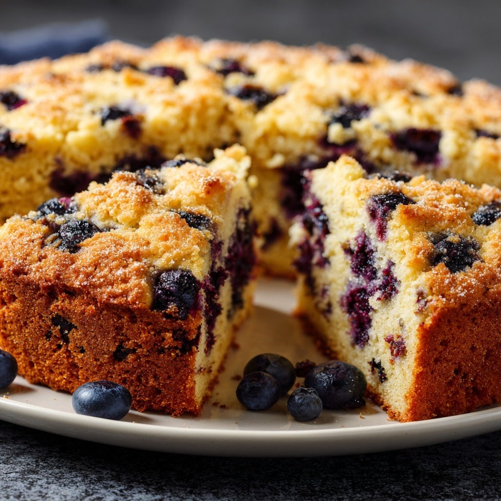 Blaubeeren Zitrone Sauerteig mit Zitronenschalen Krümel