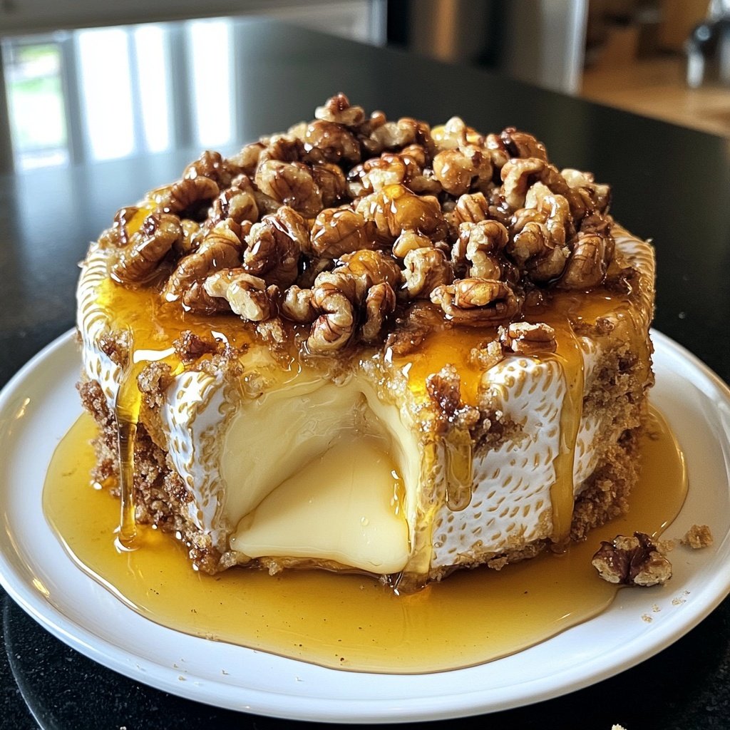 Gebackener Brie Honig Walnuss