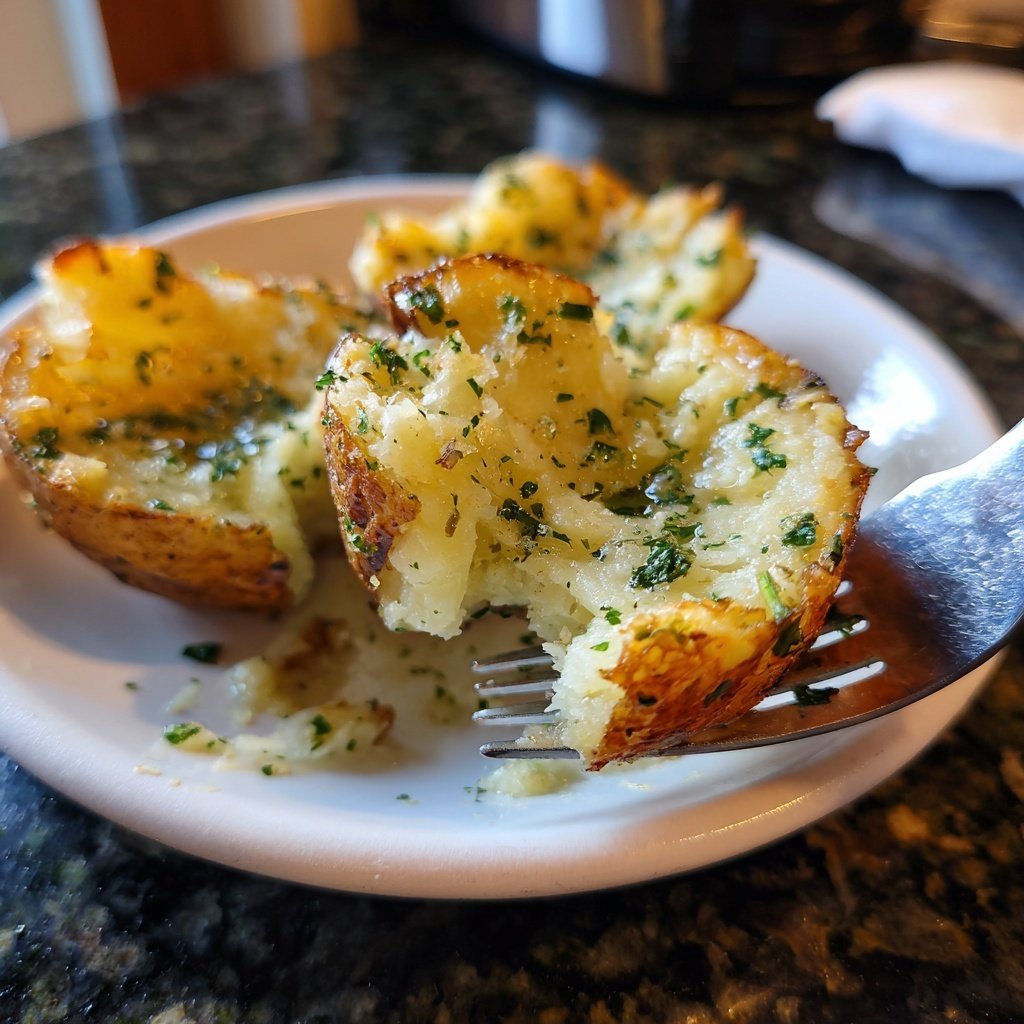 Knoblauch-Butter-Drückkartoffeln