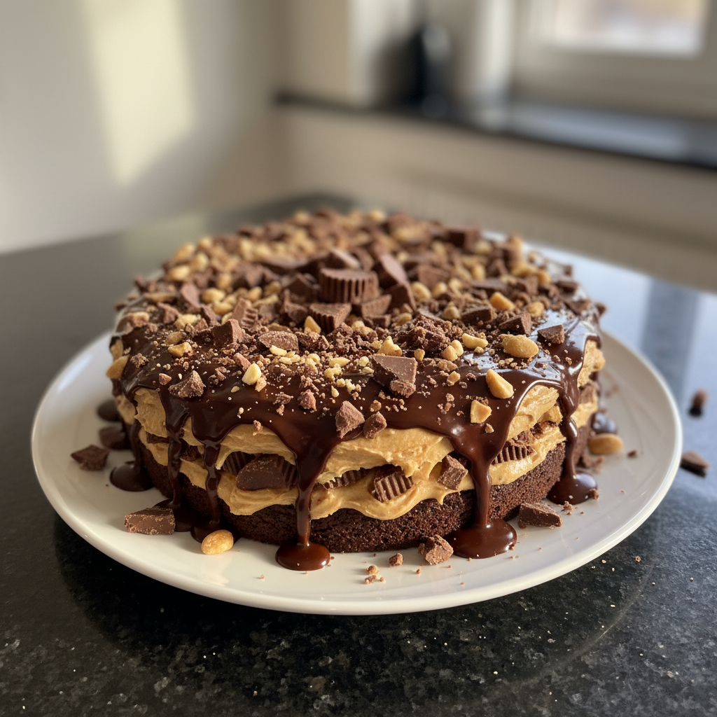 Dekadente Reese’s Erdnussbutter Torte
